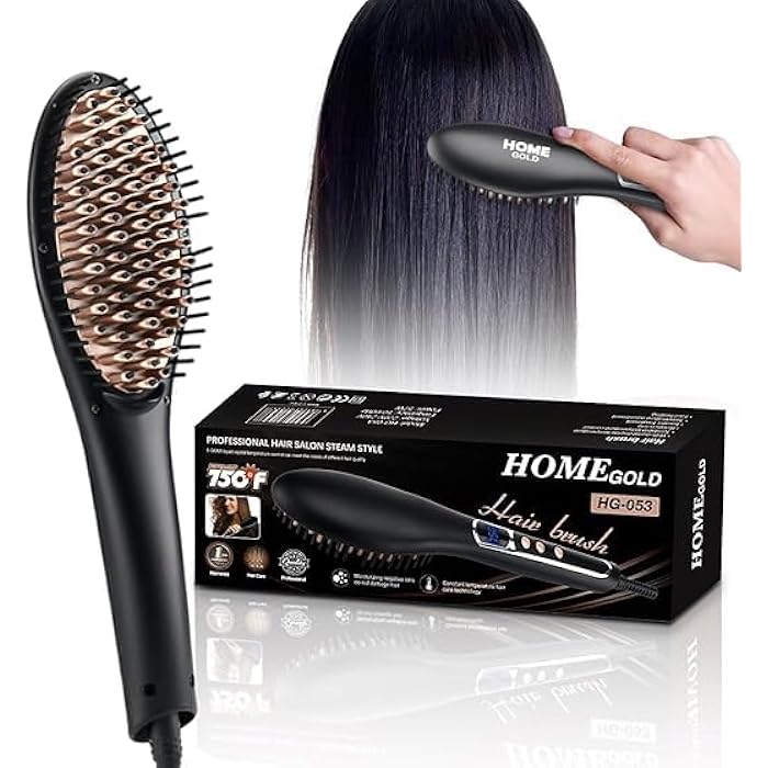Hair Dryer Brush 57W & Hot Comb for All Hair Types, Fast Heating, Multi-Functional Styling Tool, Integrated Blowing and Combing, Versatile HG-053 - Image 1